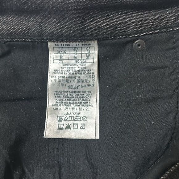 GUESS 38 x 32 Men’s Del Mar Slim Straight Fit Black Jeans - Picture 13 of 16